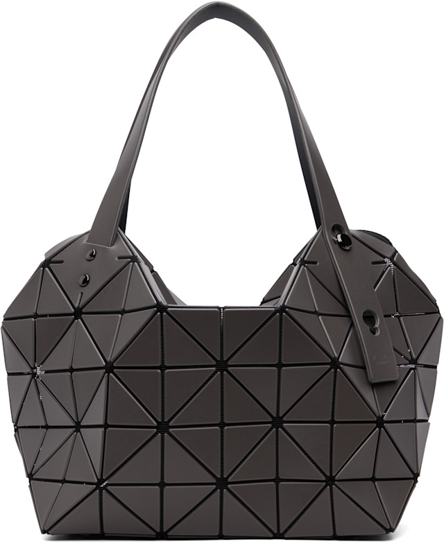 BAO BAO ISSEY MIYAKE: Gray Boston Tote | SSENSE