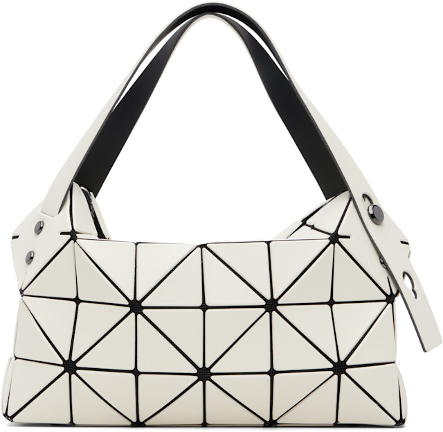 BAO BAO ISSEY MIYAKE スノーホワイト BAO BAO ISSEY MIYAKE: White Boston Hand Bag | SSENSE