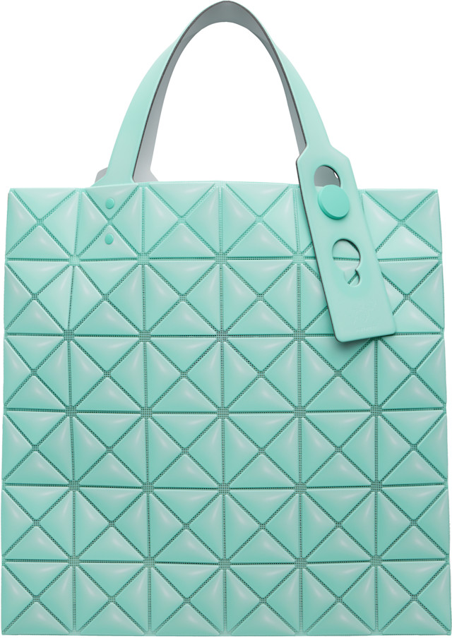 BAO BAO ISSEY MIYAKE: Green Miniature Tote | SSENSE