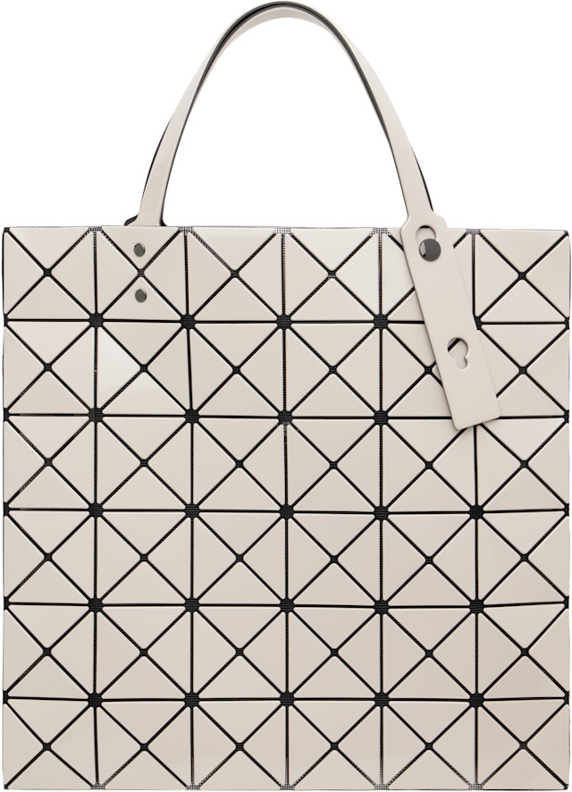 BAO BAO ISSEY MIYAKE: Beige Lucent Tote | SSENSE
