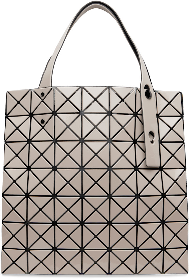BAO BAO ISSEY MIYAKE BEIGE 6×6トートバッグ BAO BAO ISSEY MIYAKE: Beige Prism Tote | SSENSE