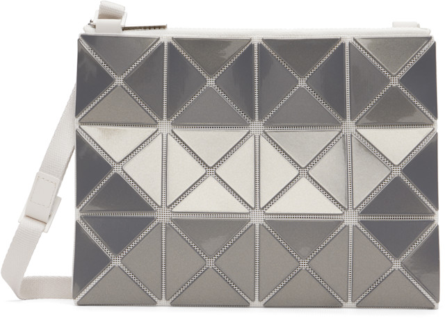 BAOBAO ISSEY SSENSE | Bag Messenger Metallic Lucent Gray MIYAKE: ISSEY BAO BAO バッグ シルバー MIYAKE バッグ