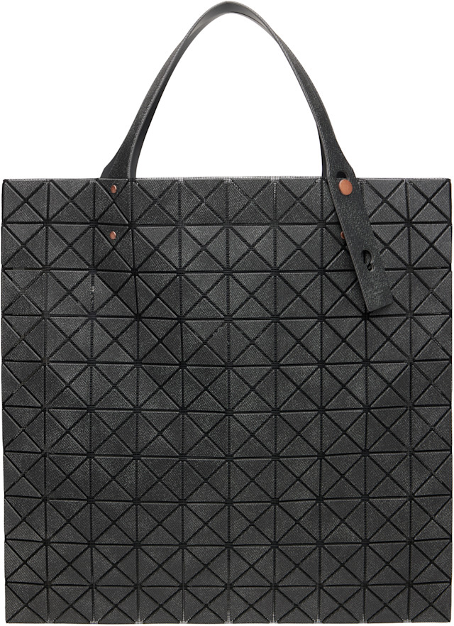 BAO BAO ISSEY MIYAKE: Black Prism Denim Tote | SSENSE