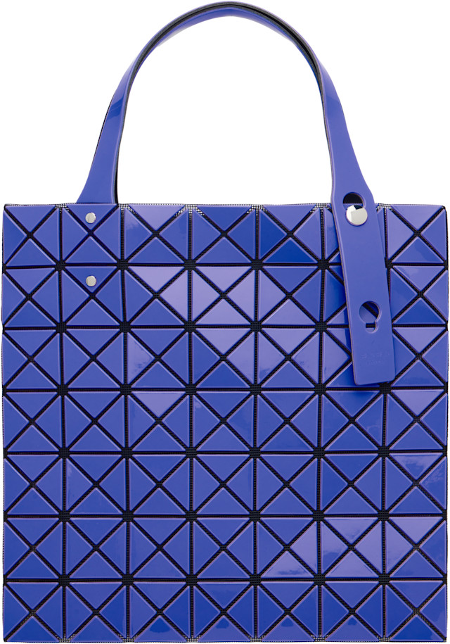 BAO BAO ISSEY MIYAKE トートバッグ　ブルー BAO BAO ISSEY MIYAKE: Blue Prism Gloss Tote | SSENSE