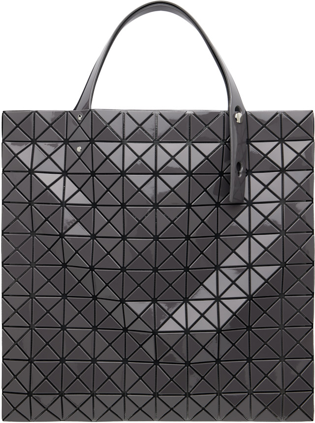 BAO BAO ISSEY MIYAKE: Gray Prism Gloss Tote | SSENSE