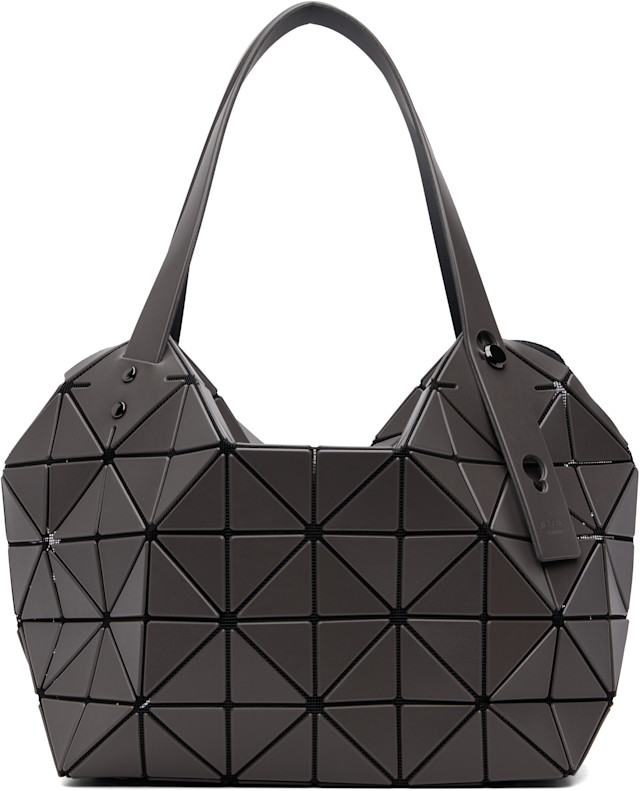 BAO BAO ISSEY MIYAKE: Gray Boston Tote | SSENSE