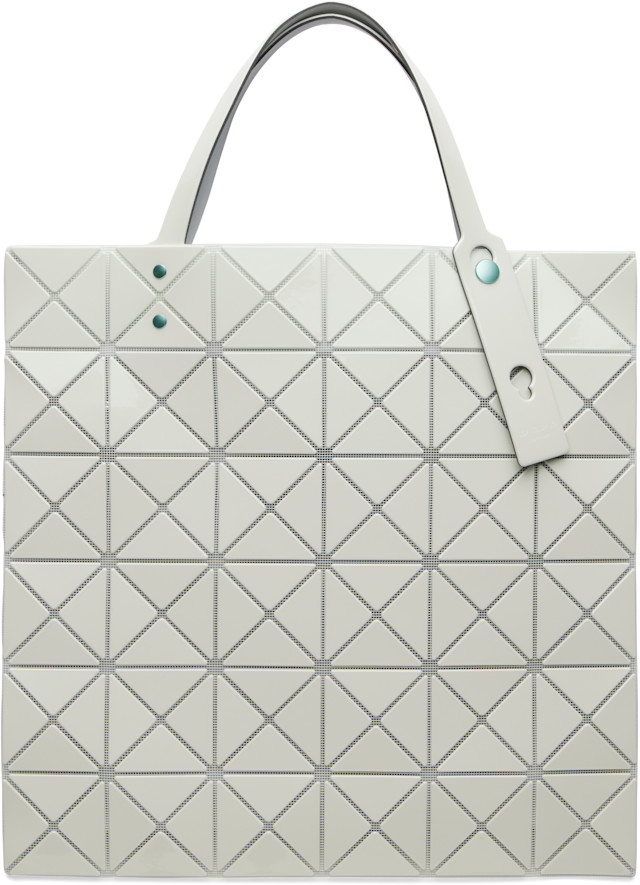 未使用 BAO BAO LUCENT ONE-TONE GREEN WHITE BAO BAO ISSEY MIYAKE: Green Lucent One-Tone Tote | SSENSE