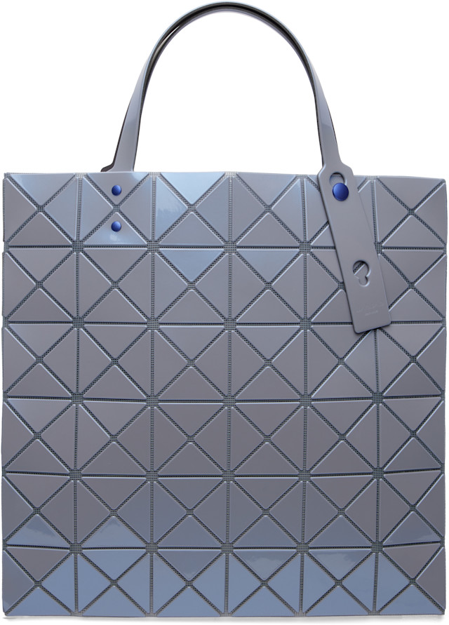 BAOBAO LUCENT 値下げ中！ BAO BAO ISSEY MIYAKE: Blue Lucent One-Tone Tote | SSENSE