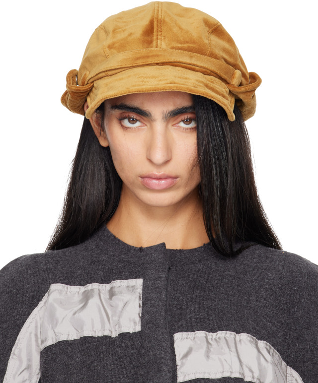 OPEN YY: Beige Wire Bucket Beret Cap | SSENSE Canada