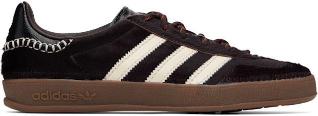 Wales Bonner: Black adidas Originals Edition Gazelle Pony Sneakers | SSENSE