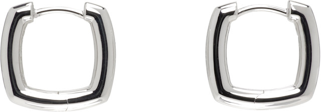 Tom Wood: Frame Hoops Small Earrings | SSENSE