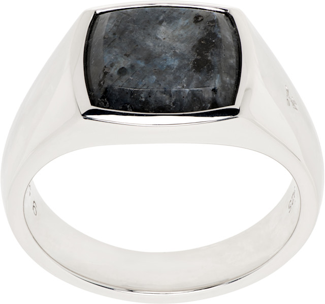 TOM WOOD Kay Ring Larvikite 52 トムウッド Tom Wood: Kay Ring | SSENSE