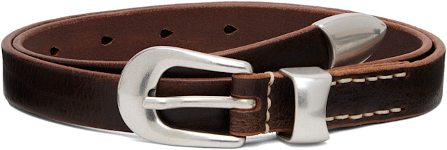 OUR LEGACY: Brown 2cm Belt | SSENSE