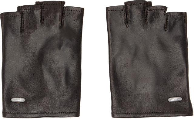 OUR LEGACY: Brown Biker Gloves | SSENSE