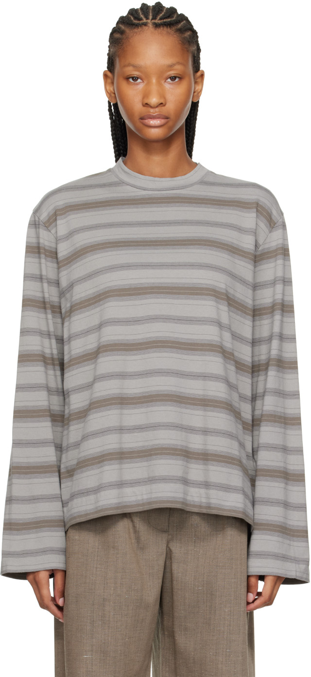 OUR LEGACY: Gray Box Longsleeve T-shirt | SSENSE Canada