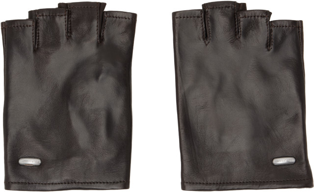 OUR LEGACY: Brown Biker Gloves | SSENSE