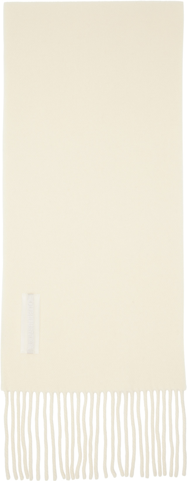小物 archive scarf , off white OUR LEGACY: Off-White Estate Scarf | SSENSE
