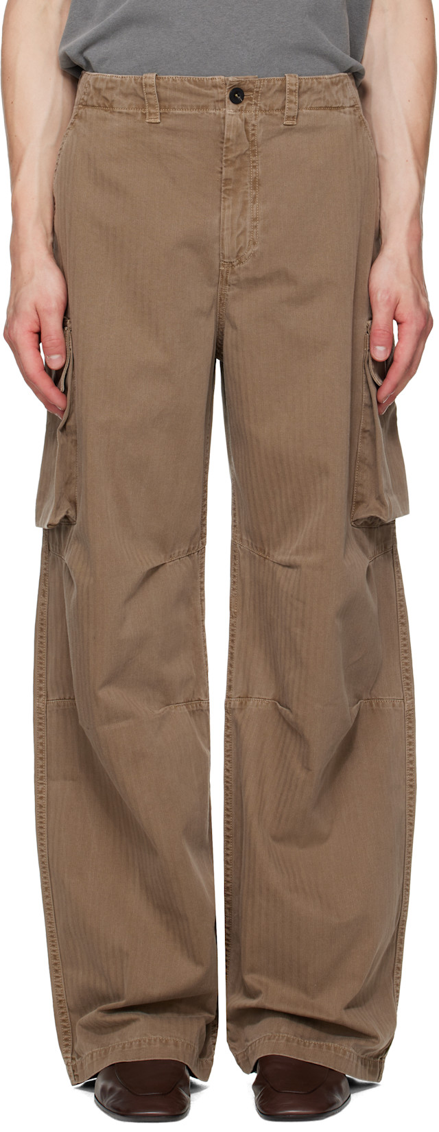 パンツ our legacy mount cargo pants (44) OUR LEGACY: Beige Mount Cargo Pants | SSENSE