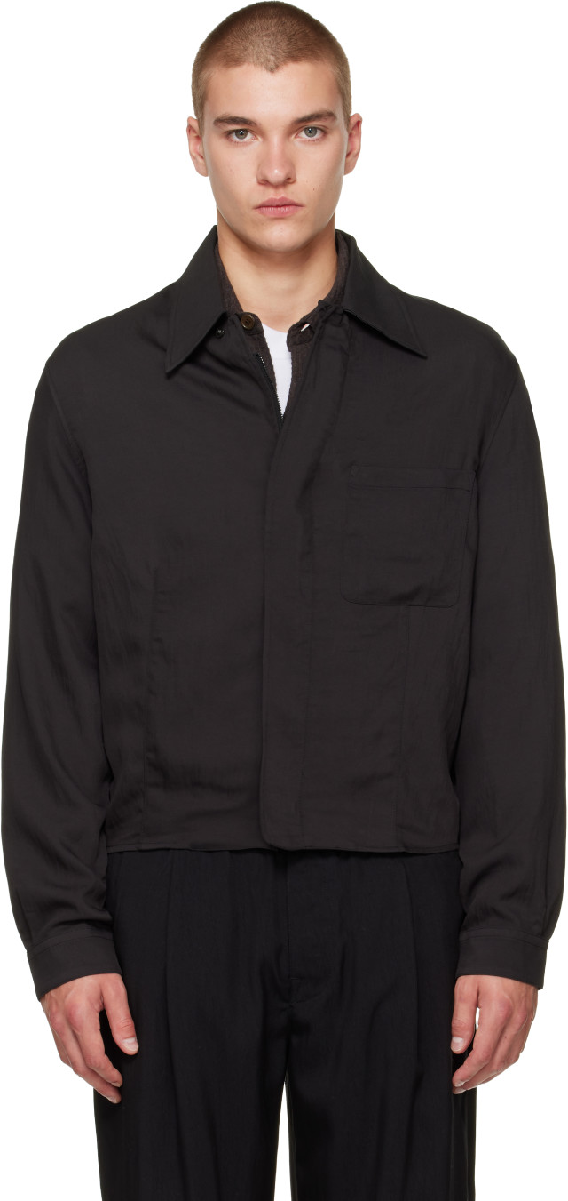 OUR LEGACY: Black Sift Zip Overshirt | SSENSE Canada
