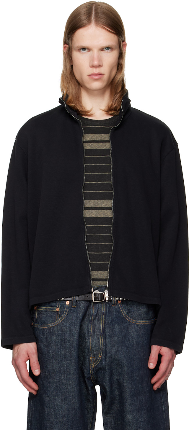 OUR LEGACY: Black Shrunken Fullzip Track Jacket | SSENSE