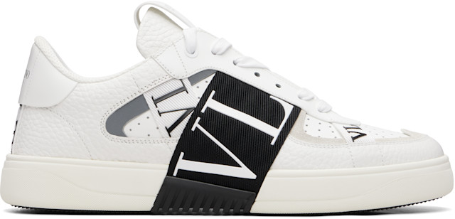 Valentino Garavani: ホワイト VL7N カーフスキン ローカット