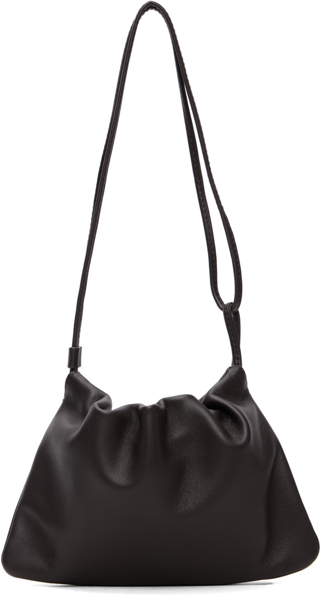 NOTHING WRITTEN NELLA StrapMini ダークブラウン Nothing Written: Brown Nella Strap Mini Bag | SSENSE