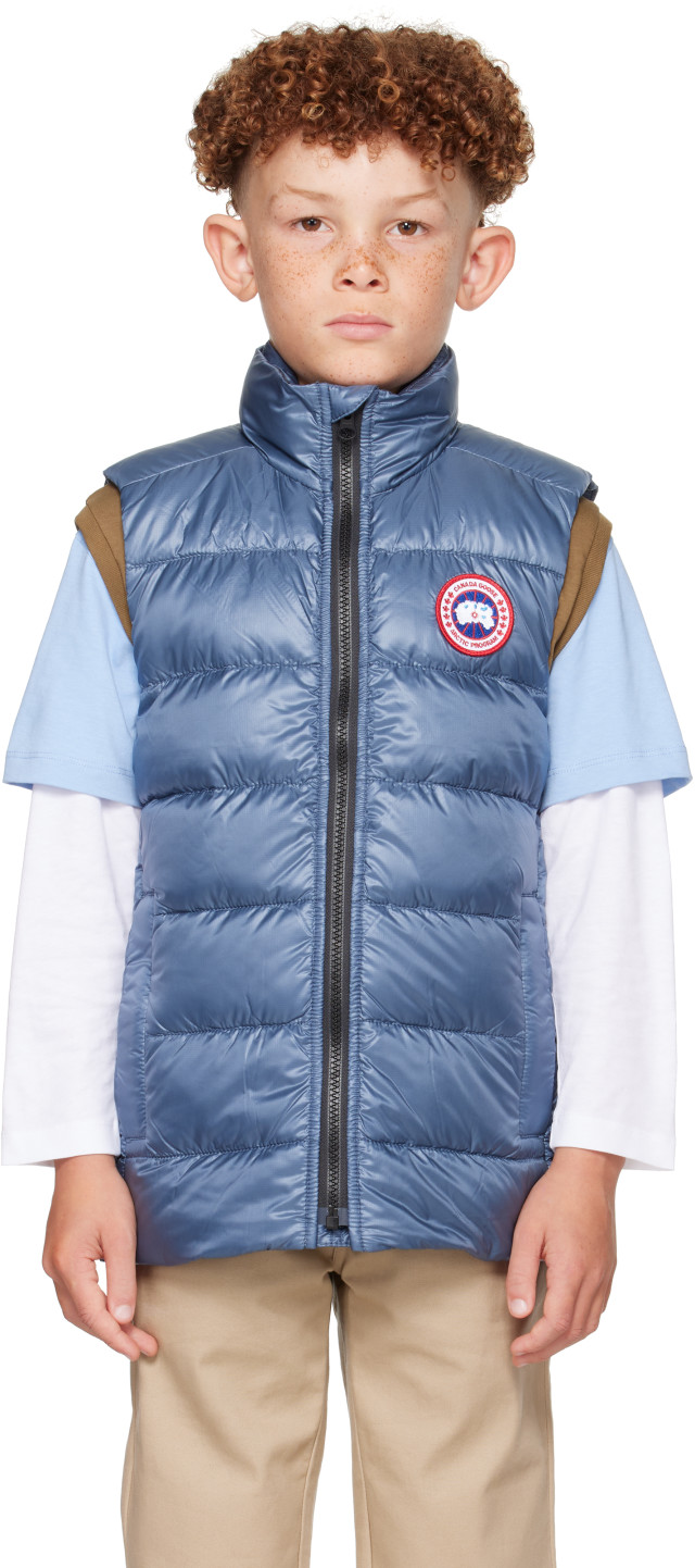 Canada Goose Kids: ジュニア｜ブルー Crofton ダウンベスト | SSENSE 日本