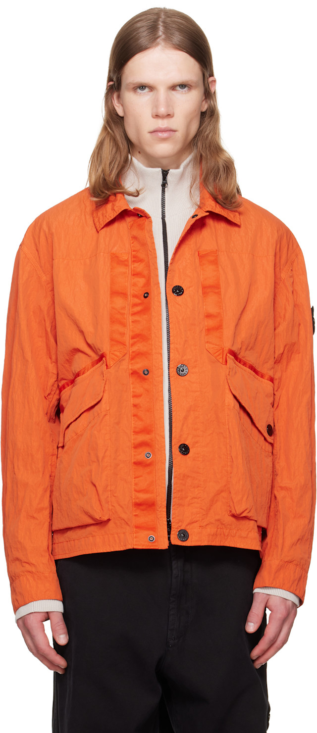 オ*い様 上杉柊平着用　STONE  オレンジ ナイロンジャケット Stone Island: オレンジ Q100009 Warp Rip Nylon T-C ジャケット
