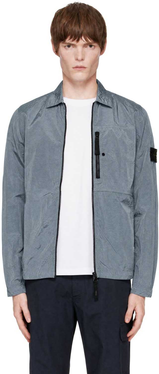 STONE  ナイロンメタル シャツジャケット　グレー XLサイズ Stone Island: グレー 1200041 Nylon Metal ECONYL オーバーシャツ