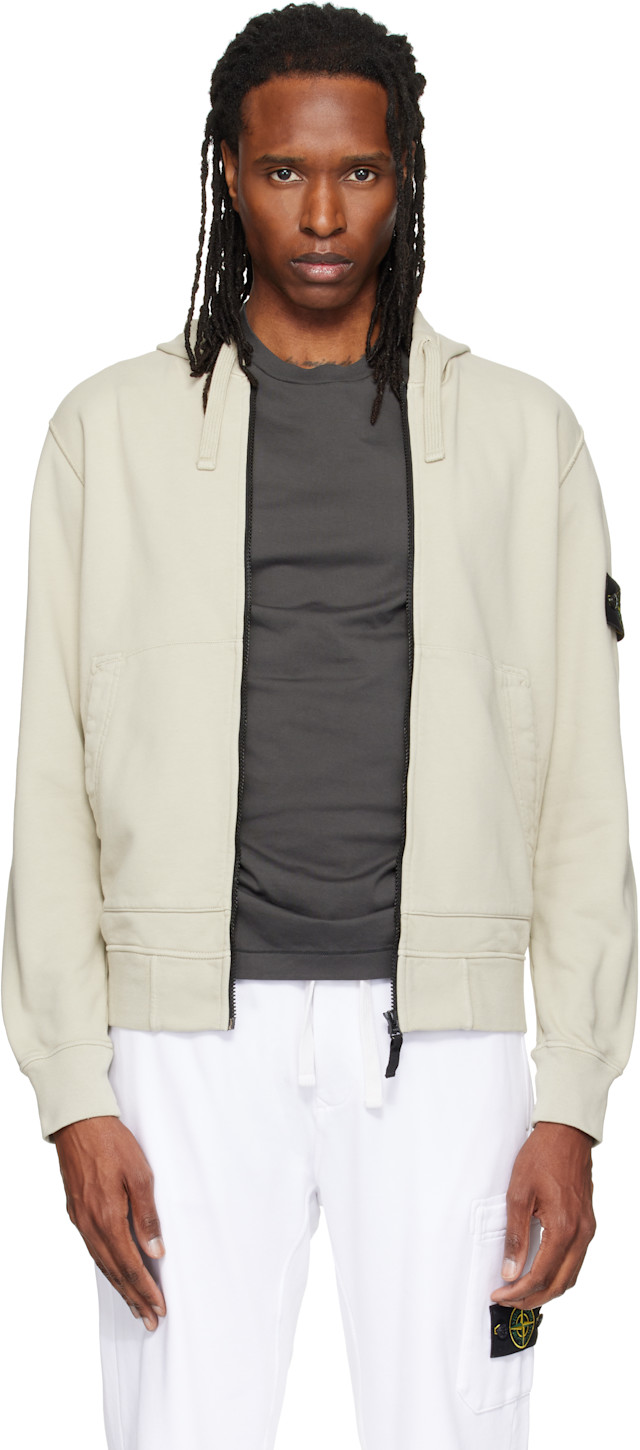 Stone Island: Green 6100061 Organic Cotton Hoodie | SSENSE Taiwan