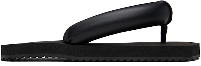 YUME YUME: Black Suki Flip-Flops | SSENSE