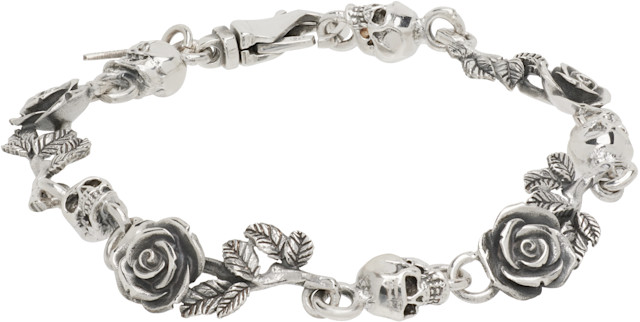 Emanuele Bicocchi: Rose & Skull ブレスレット | SSENSE 日本