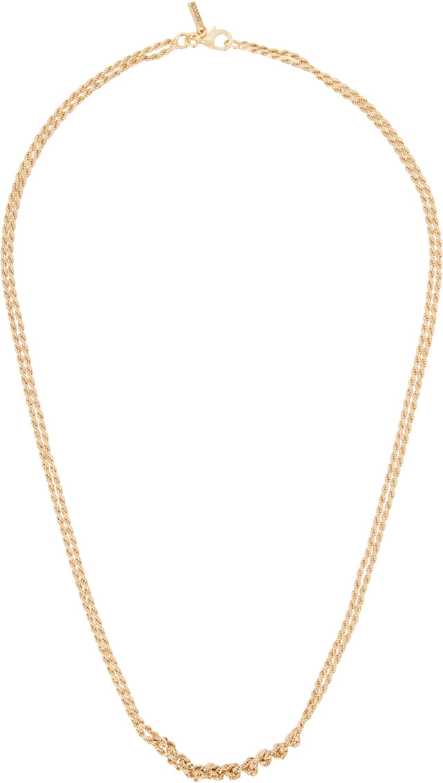 emanuele bicocchi Crochet ゴールドネックレス 極美品 Emanuele Bicocchi: Crochet Necklace | SSENSE