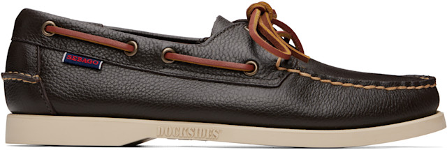 Sebago: ブラウン Portland Martellato デッキシューズ | SSENSE 日本