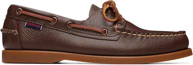 Sebago: ブラウン Portland Martellato デッキシューズ | SSENSE 日本