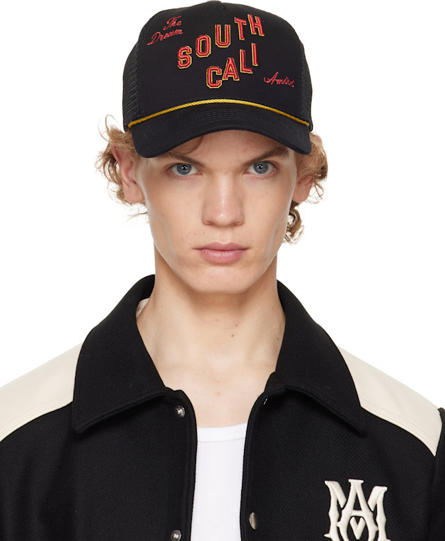 AMIRI: ブラック 'South Cali' トラッカーキャップ | SSENSE 日本