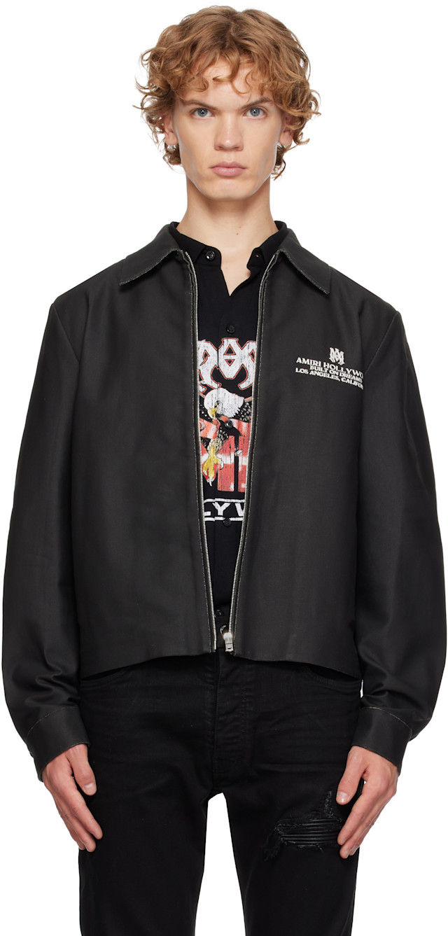 AMIRI: Black MA Hollywood Blouson Jacket | SSENSE