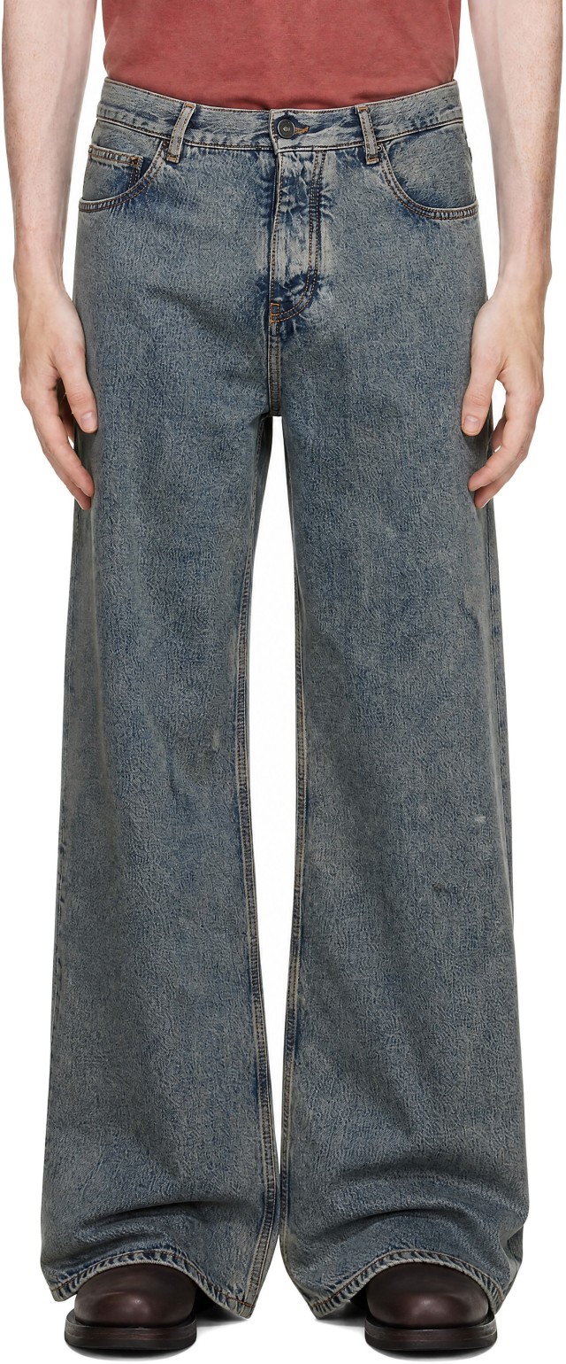 AMIRI: Blue Loose Fit Jeans | SSENSE Canada
