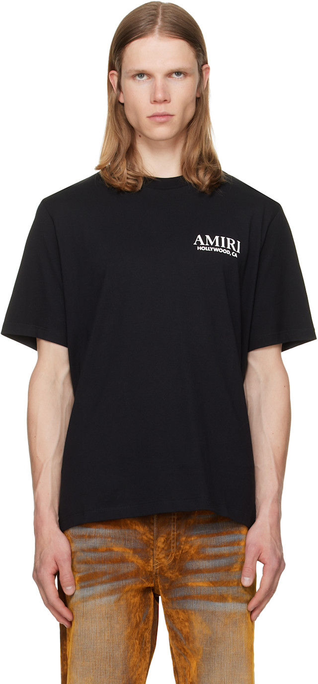 AMIRI: Black Bones Stacked T-shirt | SSENSE