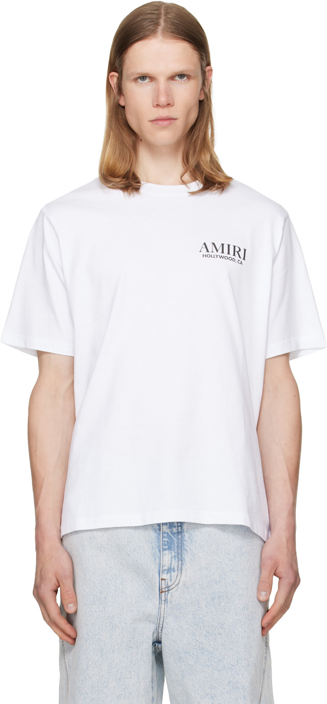 AMIRI: White Bones Stacked T-shirt | SSENSE