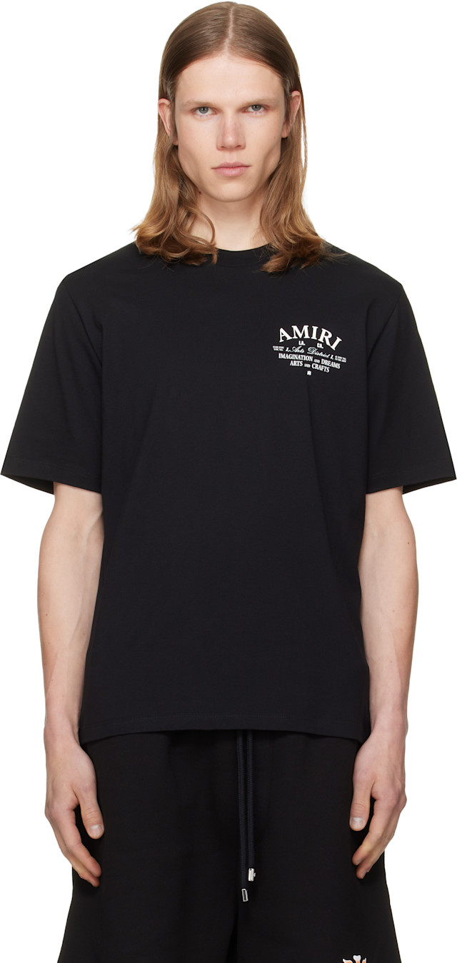 AMIRI Arts District Tシャツ ブラック AMIRI: Black 'AMIRI Arts District' T-shirt | SSENSE