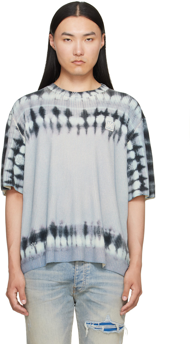 AMIRI: ブルー MA タイダイ Tシャツ | SSENSE 日本
