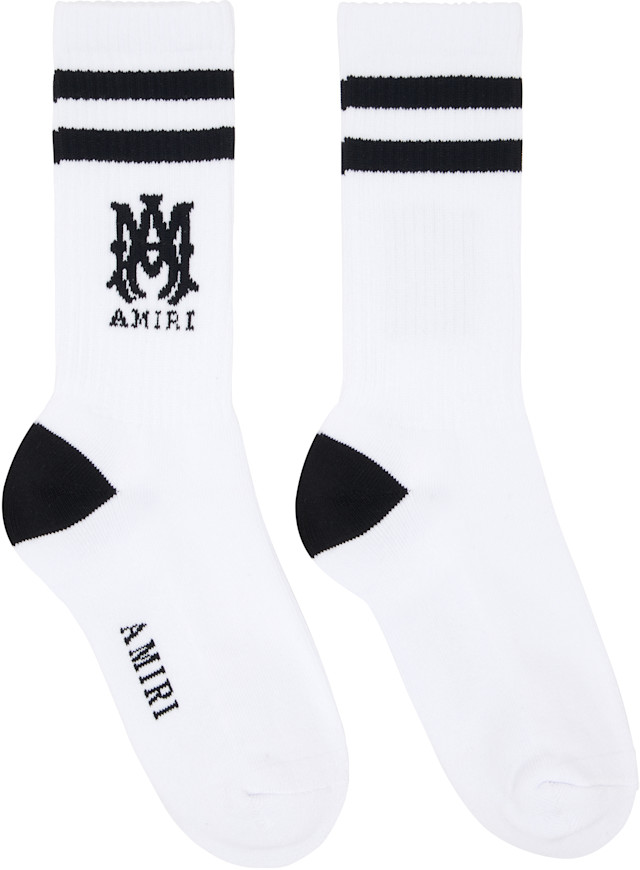 AMIRI: ホワイト MA Core ロゴ ソックス | SSENSE 日本