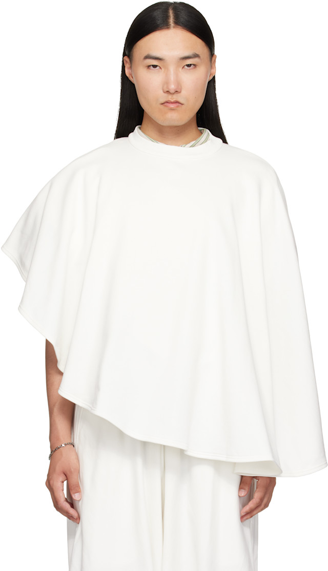 ジャケット・アウター HED MAYNER CAPE Hed Mayner: Off-White Cape Sweatshirt | SSENSE