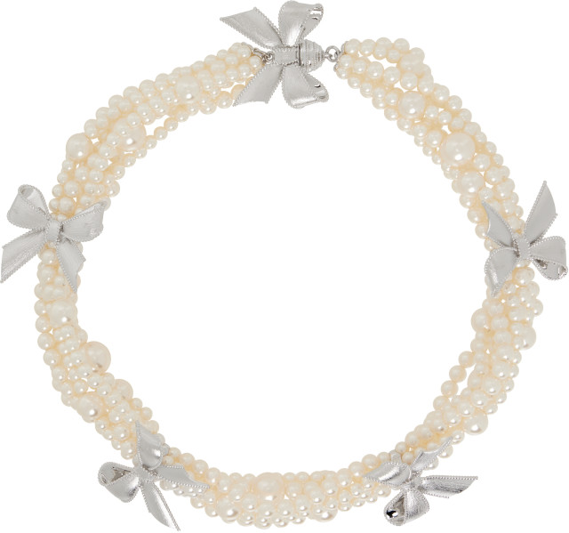 SHUSHU/TONG: YVMIN Edition Bowknot Layers Clasp Necklace | SSENSE
