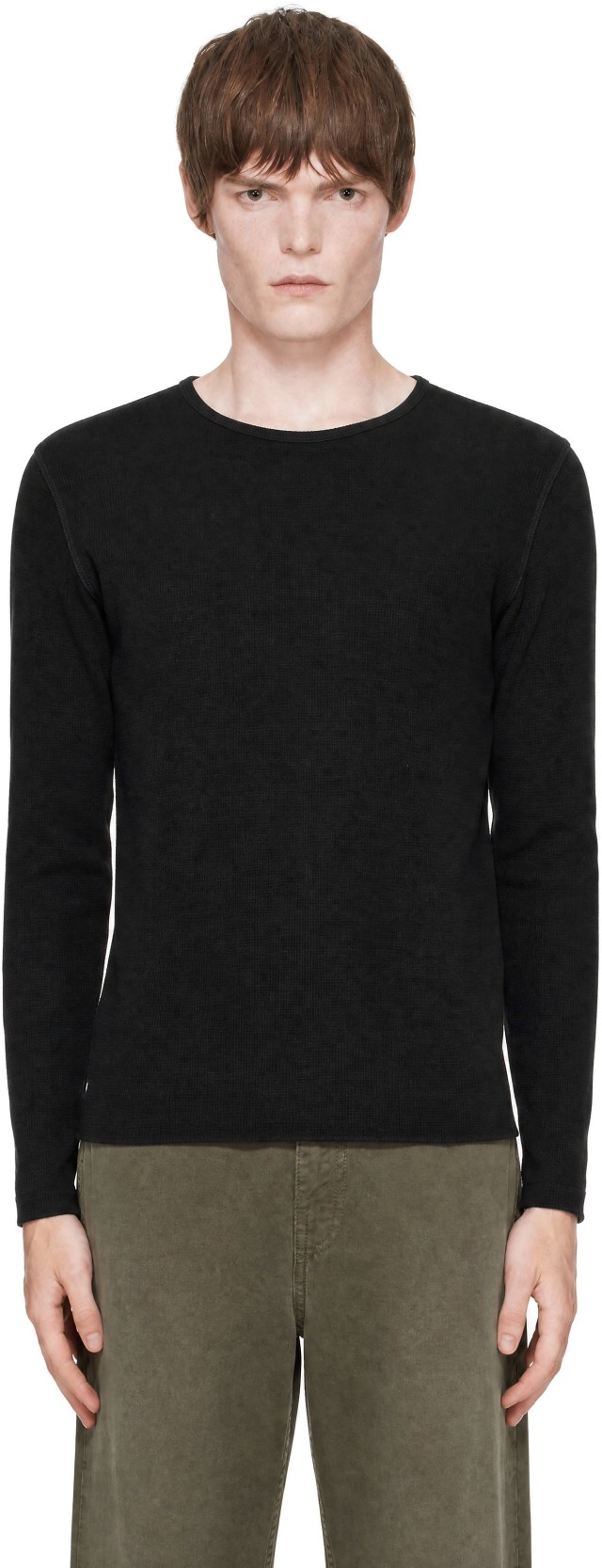 Second/Layer: ブラック Zero Thermal 長袖Tシャツ | SSENSE 日本