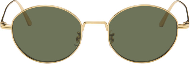 KHAITE: Gold Oliver Peoples Edition 1998C Sunglasses | SSENSE