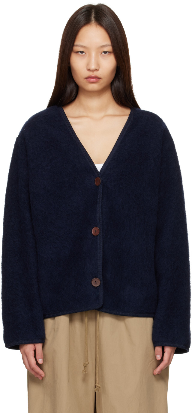 Baserange: Navy Enki Jacket | SSENSE
