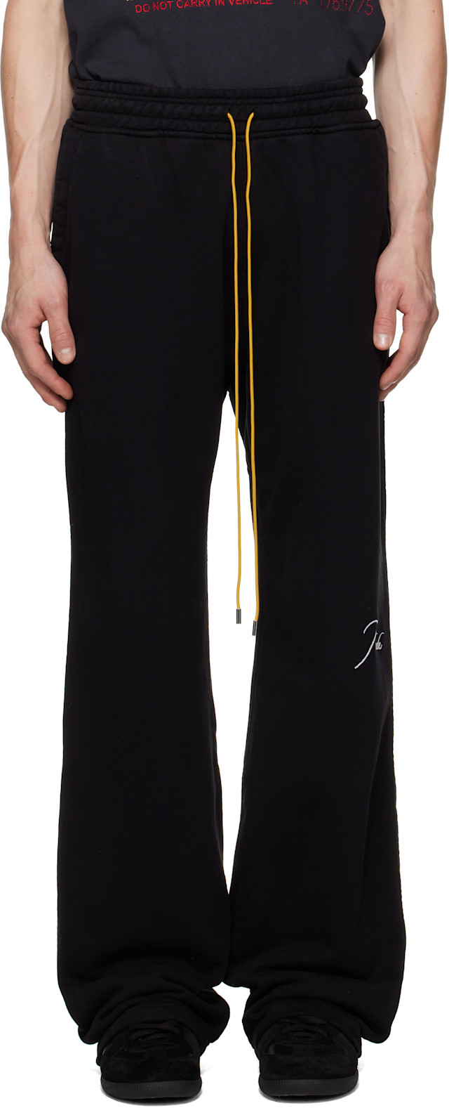 Rhude: Black Classique Sweatpants | SSENSE