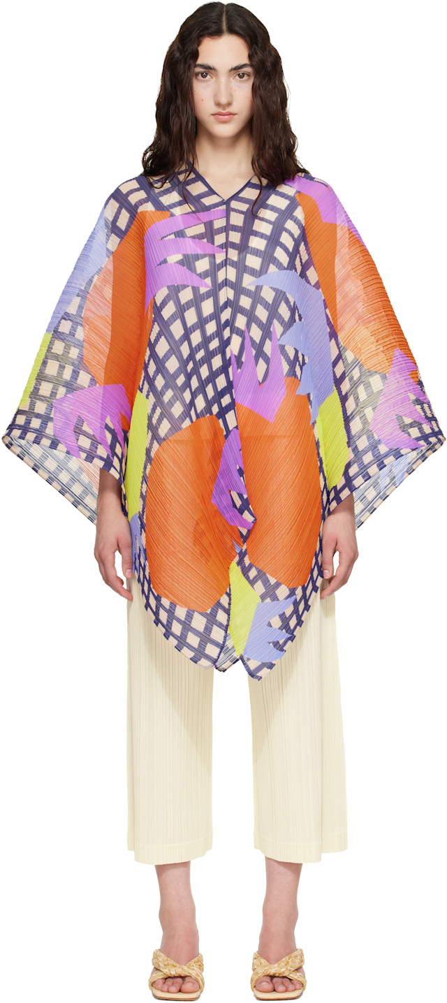 の*か様 ISSEY MIYAKE フローラルプリント トップス 2 PLEATS PLEASE ISSEY MIYAKE: Multicolor Madame-T Scarf | SSENSE